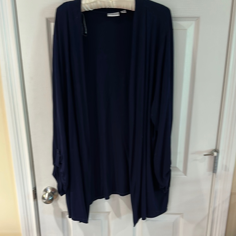 Navy Blue lightweight Women's cardigan Sweater